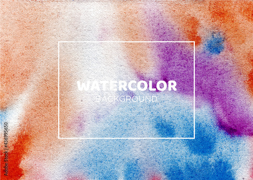 Wallpaper Mural Handmade Watercolor Texture Background, Colorful Watercolor Texture Background Vector Torontodigital.ca