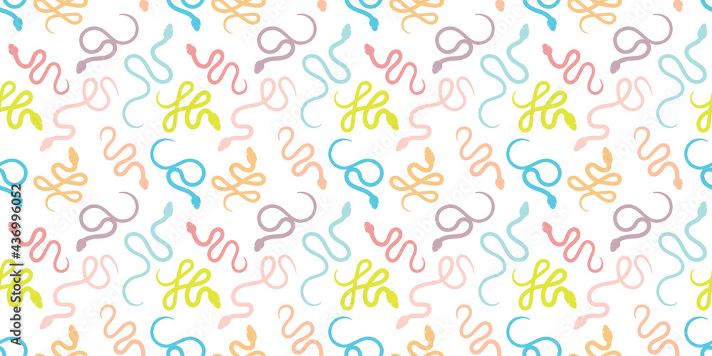 Snake repeat pattern design, vector background Snake repeat pattern design, vector background