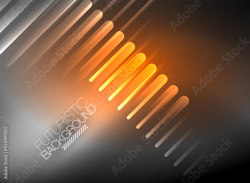 Bright neon color techno abstract background  shiny glowing neon lines in the dark background