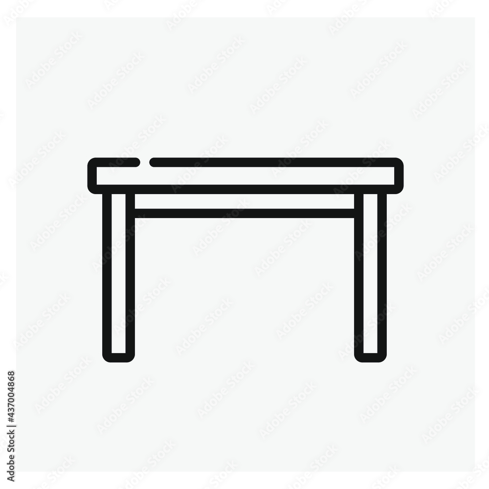Tablle vector icon. Editable stroke. Symbol in Line Art Style for Design, Presentation, Website or Apps Elements, Logo. Pixel vector graphics - Vector Tablle vector icon. Editable stroke. Symbol in Line Art Style for Design, Presentation, Website or Apps Elements, Logo. Pixel vector graphics - Vector