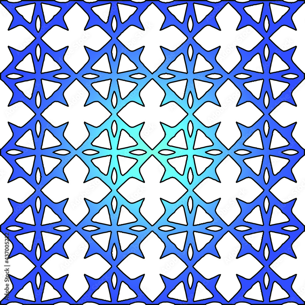 Geometric vector pattern with azure and blue gradient. simple ornament for wallpapers and backgrounds. Geometric vector pattern with azure and blue gradient. simple ornament for wallpapers and backgrounds.