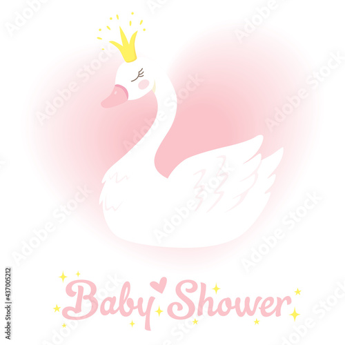 Cute princess swan