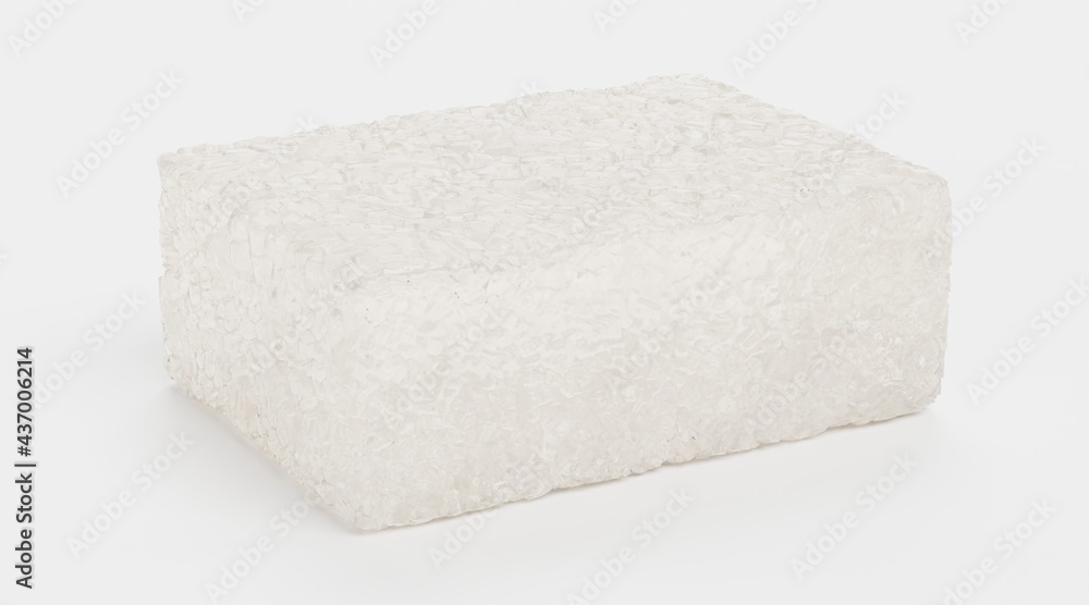Realistic 3D Render of Sugar Cube Realistic 3D Render of Sugar Cube