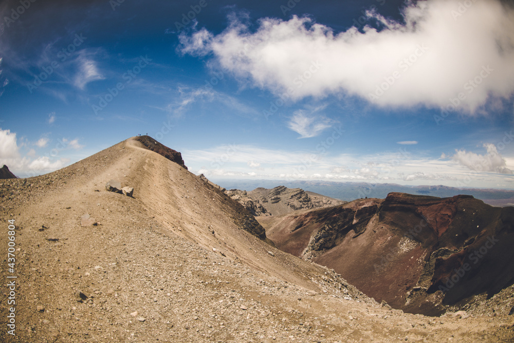 Red Crater on Tongariro Alpine Crossing, Tongariro National Park, New Zealand