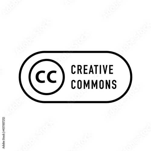 Creative commons rights management sign photo