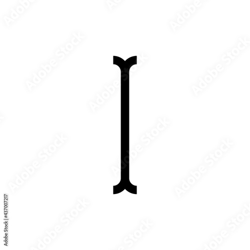 Obraz na płótnie Text insertion marker black thin line icon
