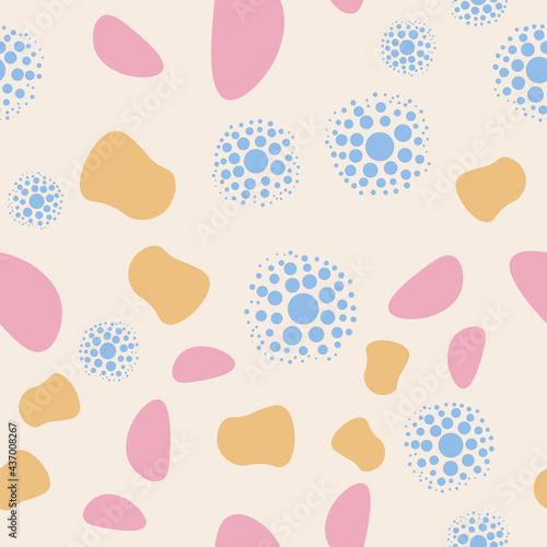 simple seamless pattern with soft colors