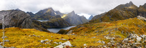 Munkebu trail from Sørvågen, Lofoten, Norway