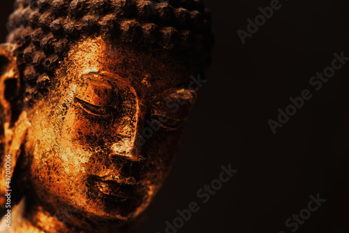 buddha statue in calm rest pose.Shakyamuni Buddha is a spiritual teacher, one of the three world religions. Given the name Siddhartha Gautama  Siddhattha Gotama  photo