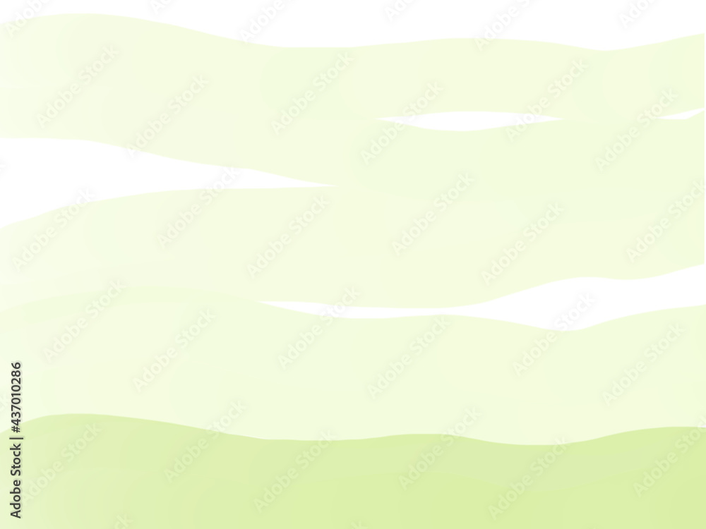 背景素材：緑色の水彩背景・フレーム
