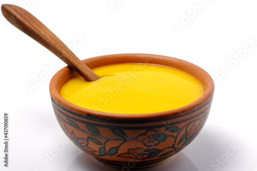 Mango juice or shake in bowl