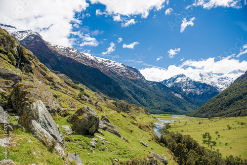 Matukituki Valley Track, Mount Aspiring National Park, Te waipounamu, New Zealand photo