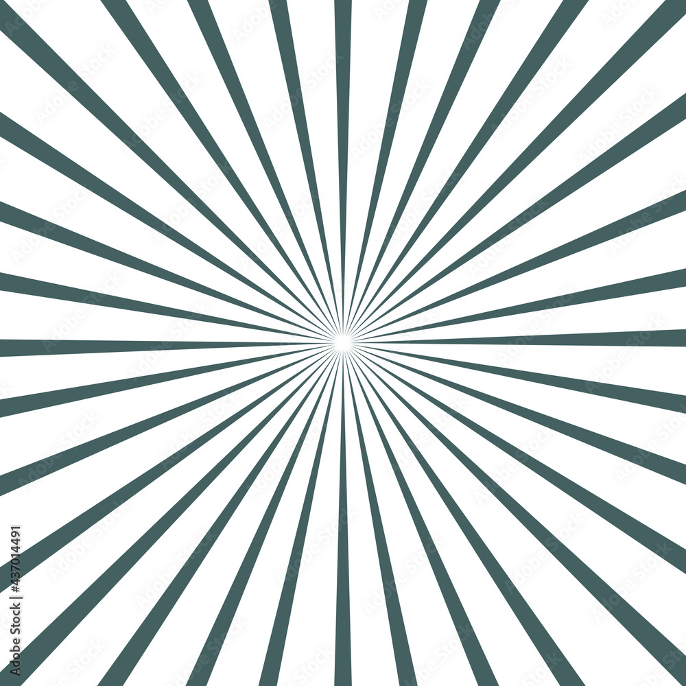 Obraz premium Pop art background with radial beams and flares. Stripes in modern design in trendy colors of 2021. 1950s and 1960s style. 