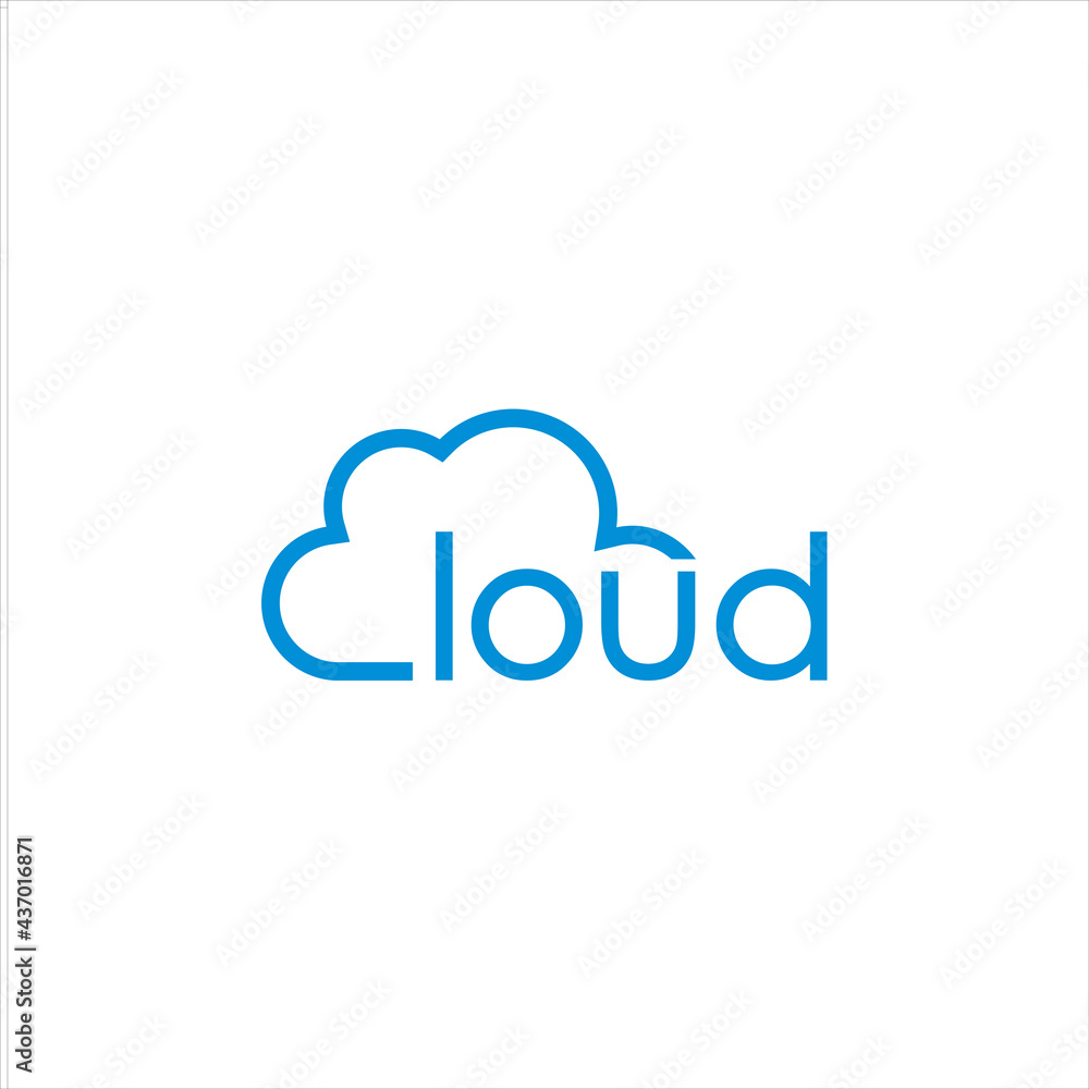 cloud logo template vector symbol cloud logo template vector symbol