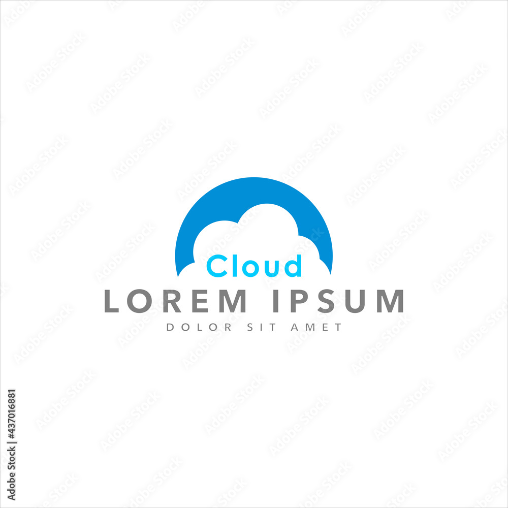 cloud logo template vector symbol cloud logo template vector symbol