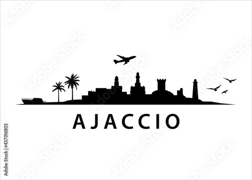 Ajaccio, Capital of Corsica French island | Skyline City Landscape