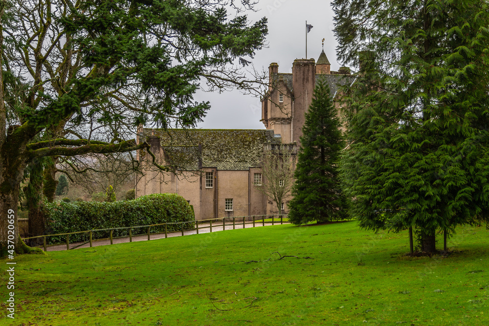 Crathes Castle and grounds, Aberdeenshire, Scotland.