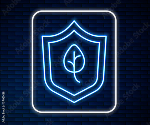 Glowing neon line Vegan food diet icon isolated Glowing neon line background. Organic, bio, eco symbol. Vegan, no meat, lactose free, healthy, fresh and nonviolent food. Vector