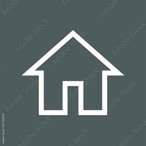 HOME icon vector. Black, building, contact, estate, home vector image. HOUSE vector icon HOME sign