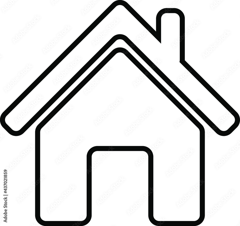 HOME icon vector. Black, building, contact, estate, home vector image. HOUSE vector icon HOME sign HOME icon vector. Black, building, contact, estate, home vector image. HOUSE vector icon HOME sign