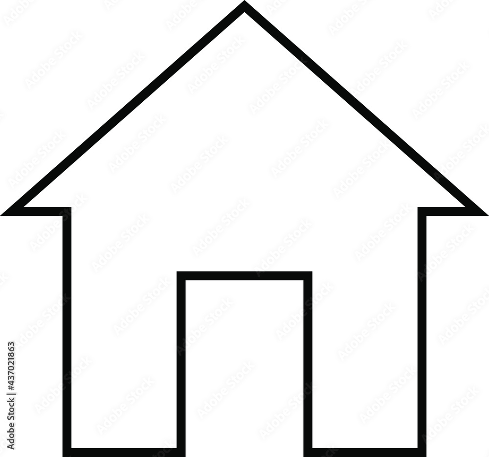 HOME icon vector. Black, building, contact, estate, home vector image. HOUSE vector icon HOME sign HOME icon vector. Black, building, contact, estate, home vector image. HOUSE vector icon HOME sign