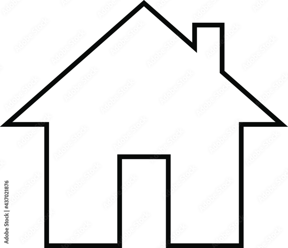 HOME icon vector. Black, building, contact, estate, home vector image. HOUSE vector icon HOME sign HOME icon vector. Black, building, contact, estate, home vector image. HOUSE vector icon HOME sign