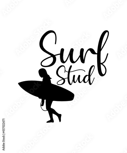 surf stud tshert design