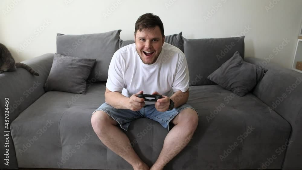 man playing video games on console different emotions angry happiness man playing video games on console different emotions angry happiness