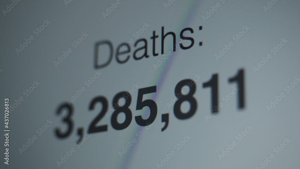 Coronavirus pandemic statistics on screen. Number of Covid 19 cases rising. Map data showing increasing numbers of Corona virus pandemic infected cases. international statistics. Health care concept. Coronavirus pandemic statistics on screen. Number of Covid 19 cases rising. Map data showing increasing numbers of Corona virus pandemic infected cases. international statistics. Health care concept.