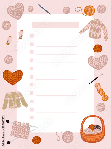 
knitting bullet journal printable templates
