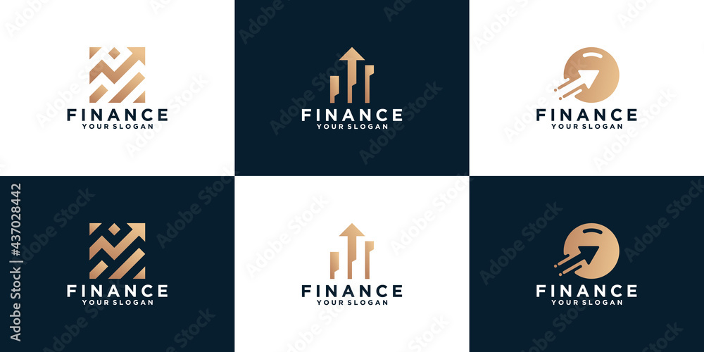 collection of financial logos, arrow designs for companies, consulting, financial collection of financial logos, arrow designs for companies, consulting, financial