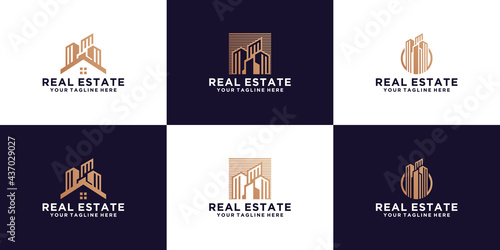 a collection of skyscrapers, buildings, urban high-rise buildings and business card inspiration