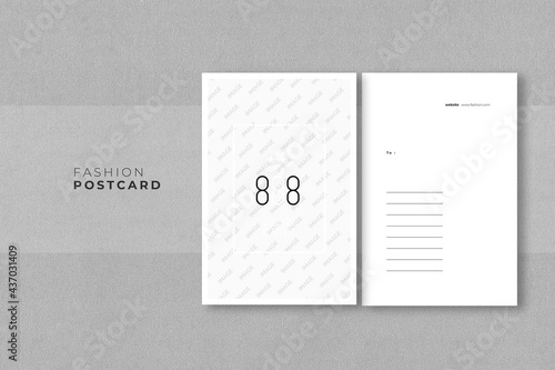 A clean postcard template. This template is perfect for those engaged in fashion, photography and more, minimalist design and easy to customise

- 4x6 In Size
- Print Ready