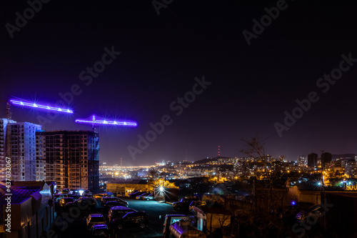 Foto One of the districts of Vladivostok, shot with a long exposure