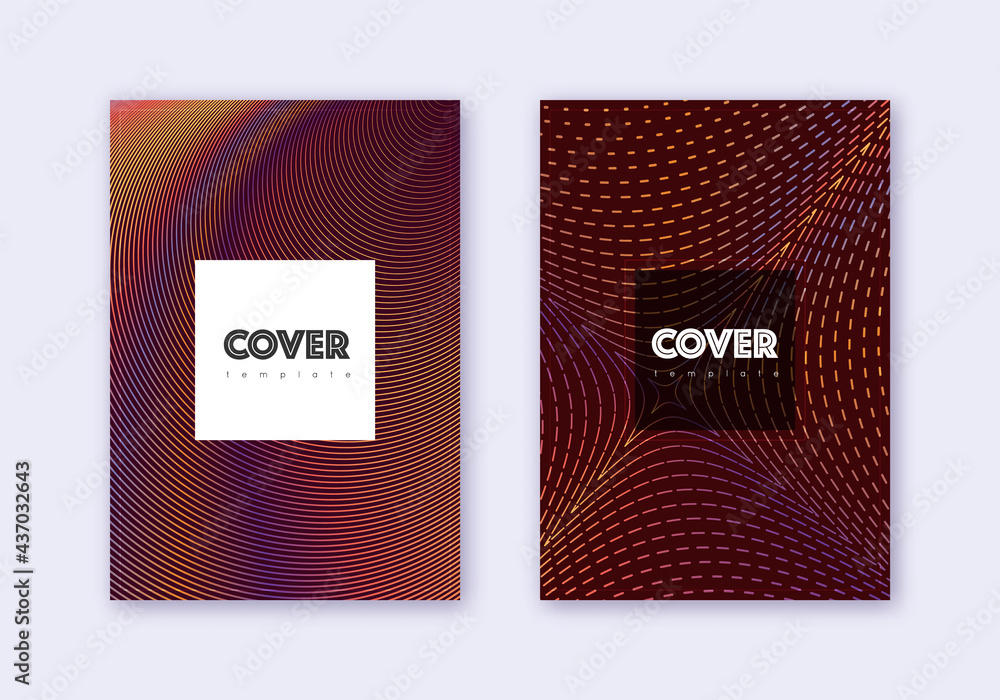 Hipster cover design template set. Orange abstract Hipster cover design template set. Orange abstract