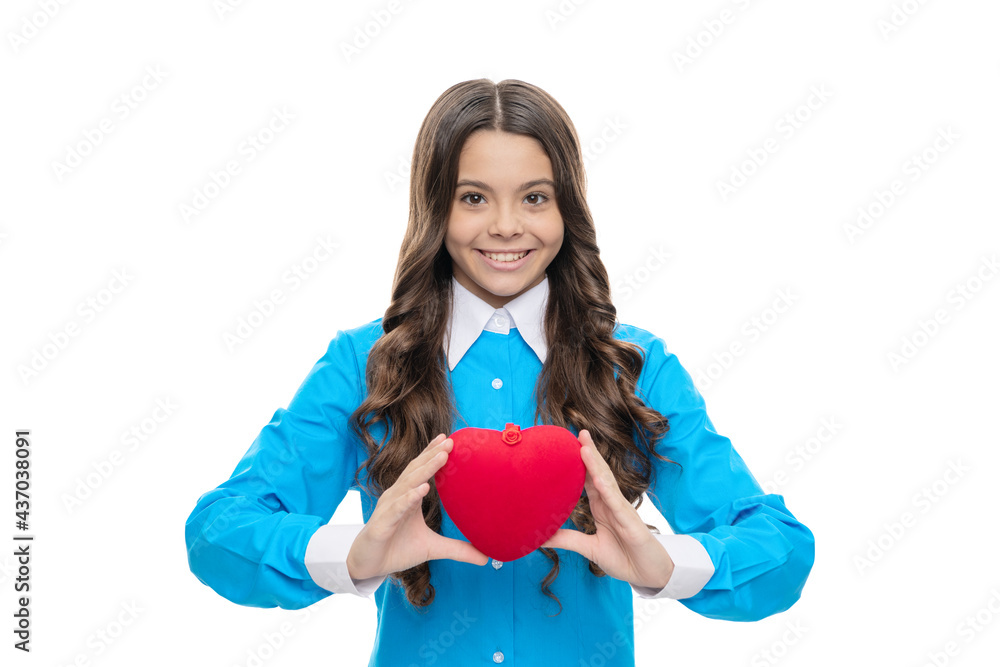 See symptoms and aware yourself. Happy child hold red heart. Pediatric cardiology. Pediatric care See symptoms and aware yourself. Happy child hold red heart. Pediatric cardiology. Pediatric care