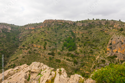 Alto Palancia moutainous region. Beautiful area. Jerica mountains and scenery.