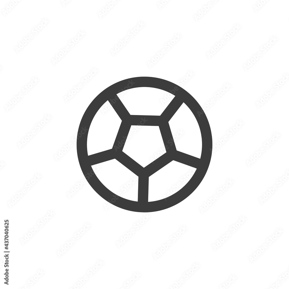 Soccer ball icon in line design style. Football, sports symbol. Soccer ball icon in line design style. Football, sports symbol.