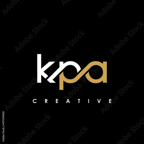 KPA Letter Initial Logo Design Template Vector Illustration photo