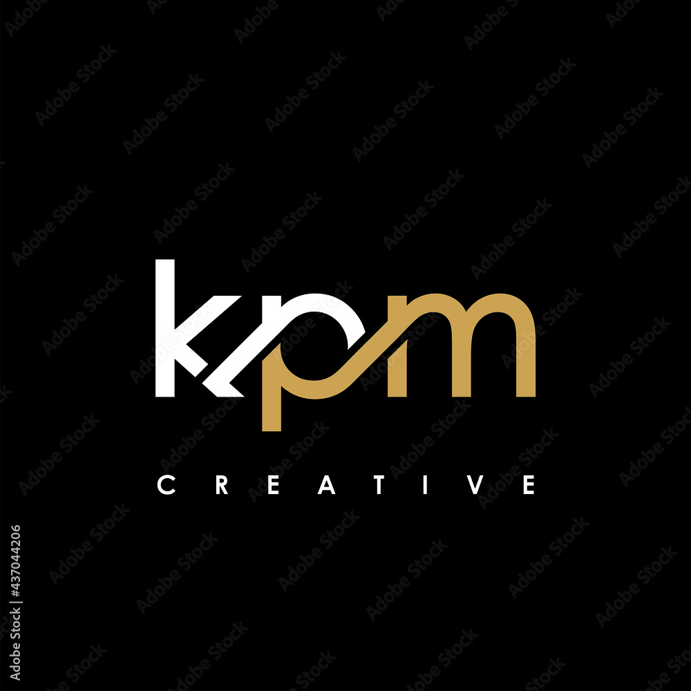 KPM Letter Initial Logo Design Template Vector Illustration