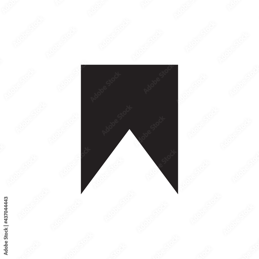 Graphic flat bookmark icon for your design and website Graphic flat bookmark icon for your design and website