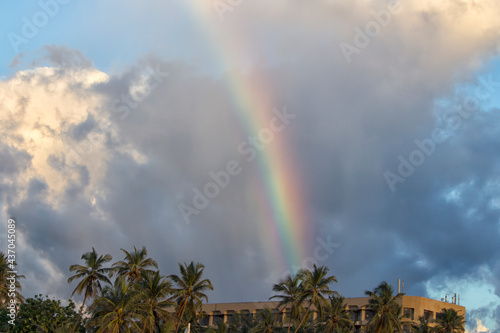 Rainbow over the beach