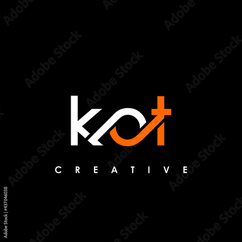KOT Letter Initial Logo Design Template Vector Illustration photo