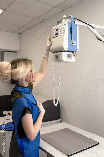 Beautiful Young Woman Vet Doctor In Clinic