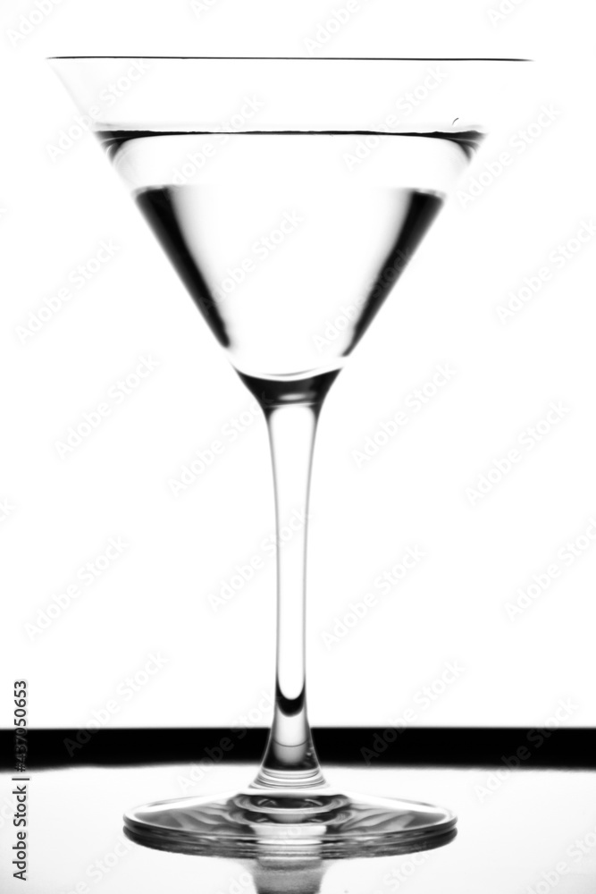 Cocktail glass on white background Cocktail glass on white background
