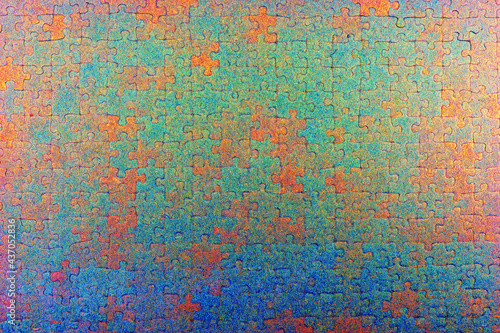 Colorful jigsaw puzzle pieces. Jigsaw puzzle as background