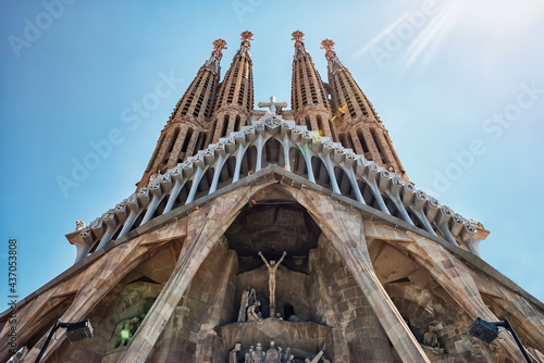Basilica de la Sagrada Familia in Barcelona, Spain photo