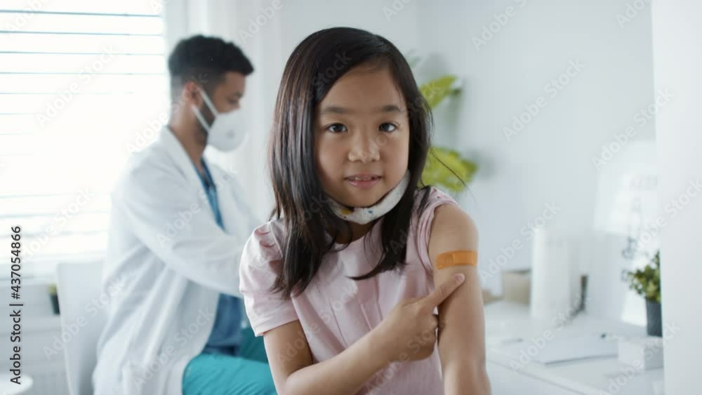 Vaccination of small child, coronavirus and covid-19 concept. Vaccination of small child, coronavirus and covid-19 concept.