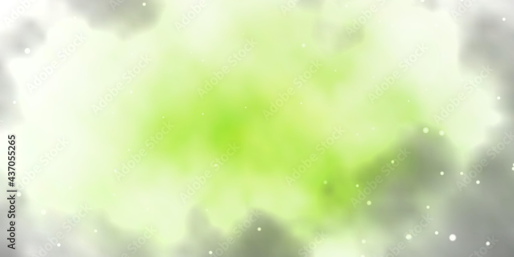 Light Green vector pattern with abstract stars. Light Green vector pattern with abstract stars.