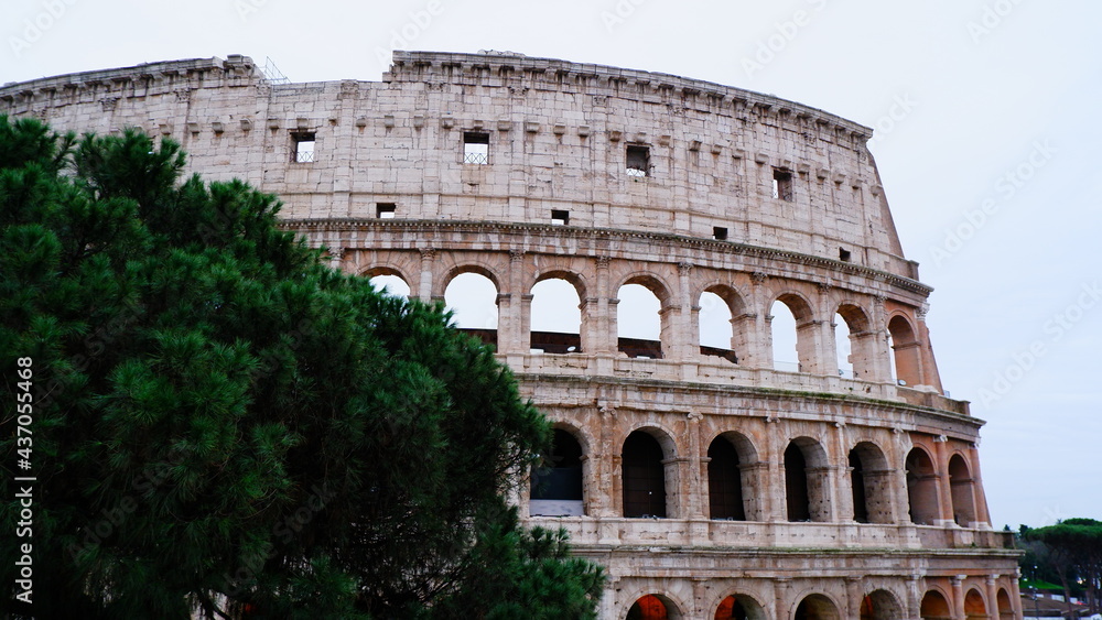 Low Angle View Of Coliseum